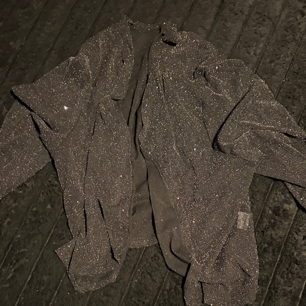 Elegant Black Sparkle Cape